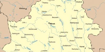 แผนที่ของ belorussia